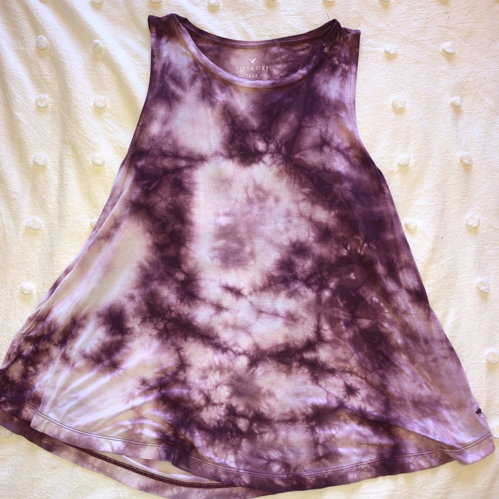 Tie Dye American Eagle Tank
